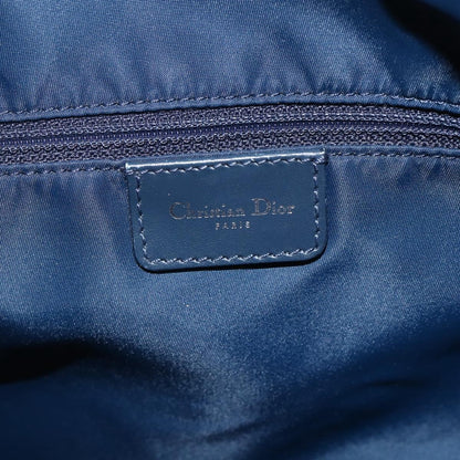 Christian Dior Vintage Trotter Shoulder Bag Canvas, NAVY, CANVAS, Shoulder bag