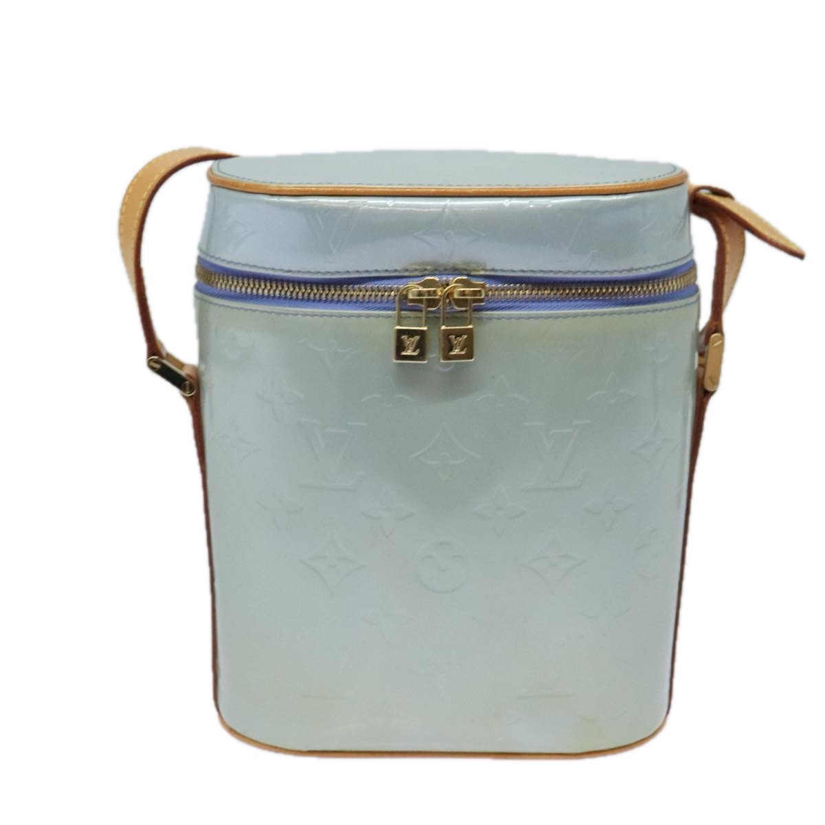 Louis Vuitton Sullivan Handbag Monogram Vernis, PURPLE, PATENT_LEATHER, Shoulder bag