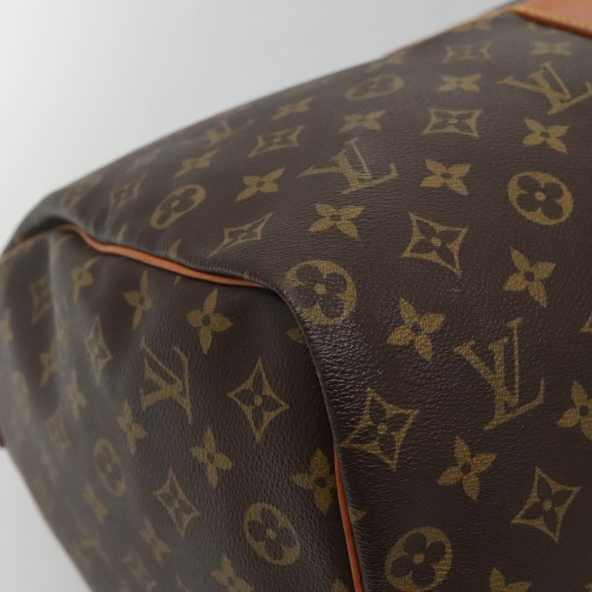 Louis Vuitton Keepall Bag Monogram Canvas, BROWN, CANVAS, Travel bag