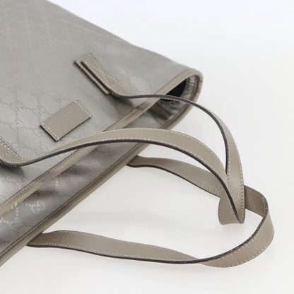 Gucci Plus Tote GG Imprime, SILVER, CANVAS, Tote bag