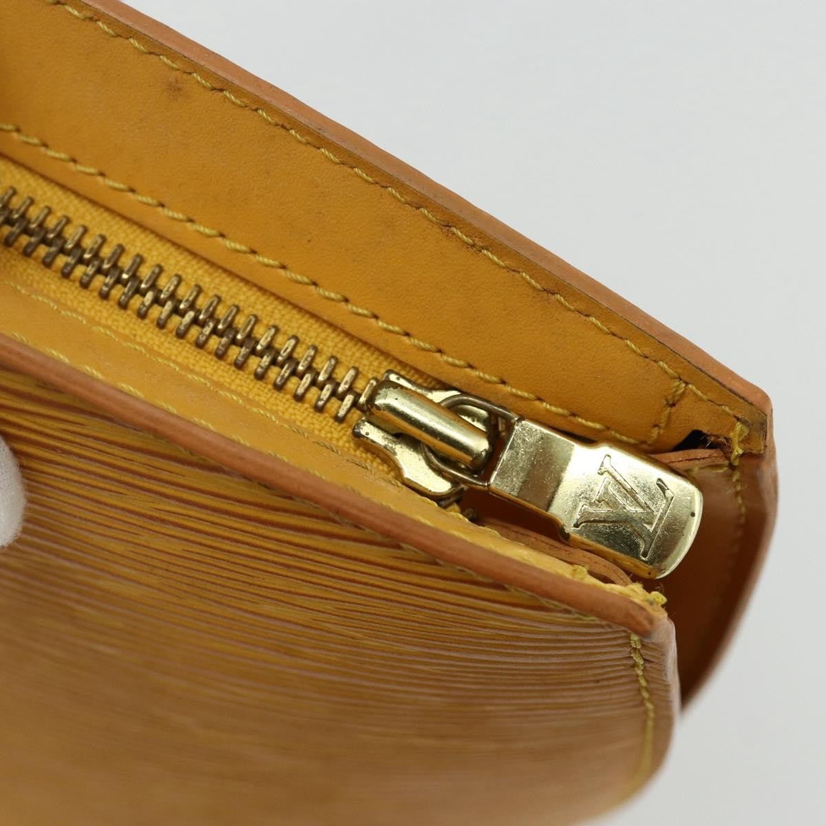 Louis Vuitton Saint Jacques Handbag Epi Leather, Yellow, Leather, Shoulder Bag