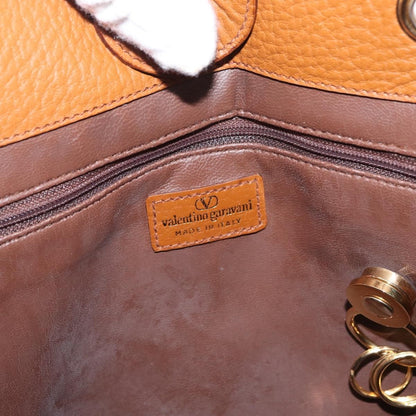 Valentino Garavani Vintage shoulder bag Leather, BROWN, LEATHER, Shoulder bag