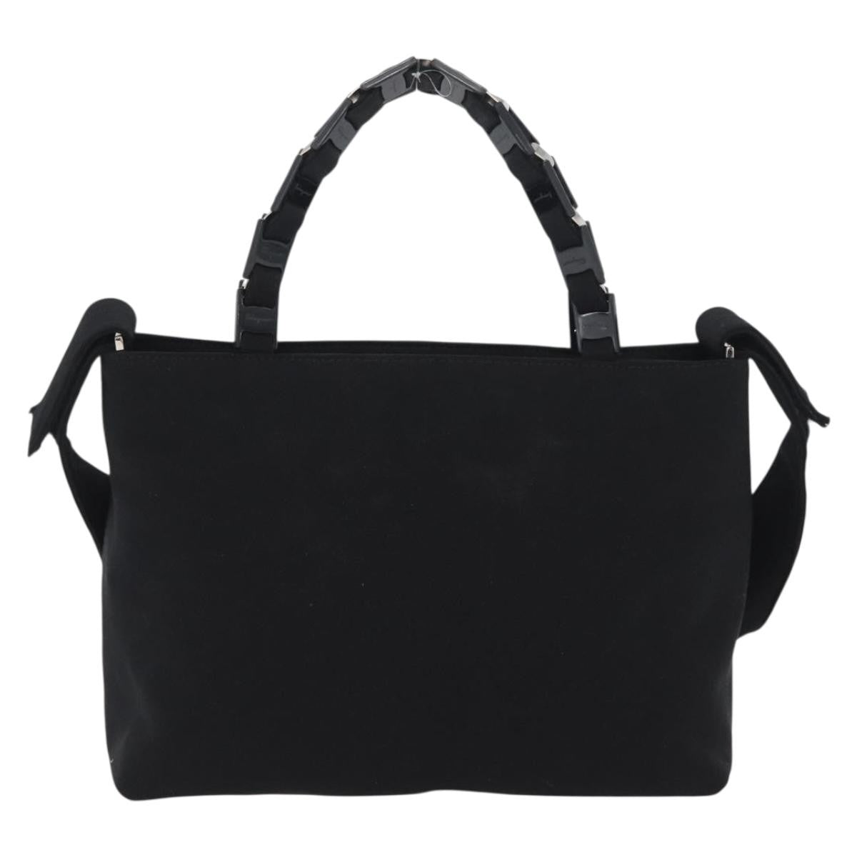 Salvatore Ferragamo Vintage Handbag Canvas, Black, Canvas, Handbag