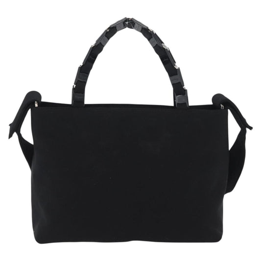 Salvatore Ferragamo Vintage Handbag Canvas, Black, Canvas, Handbag