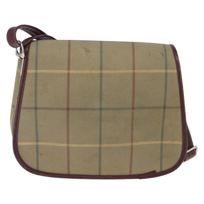 Burberry Nova check Shoulder bag Canvas, BEIGE, CANVAS, Shoulder bag