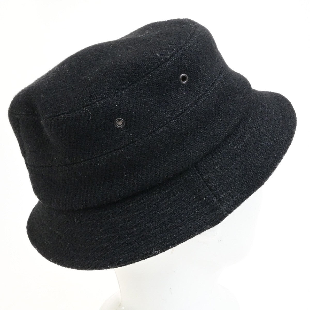 Burberry Nova Check Bucket Hat Wool Cotton, BLACK, WOOL, Head accessory