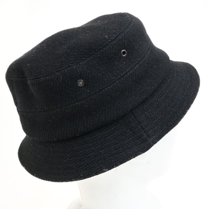 Burberry Nova Check Bucket Hat Wool Cotton, BLACK, WOOL, Head accessory
