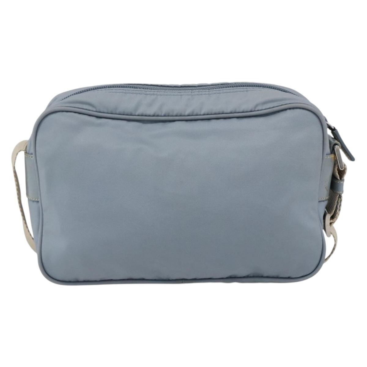 Prada Front Pocket Camera Bag Tessuto, Blue, Nylon, Shoulder Bag