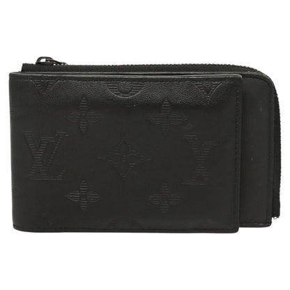 Louis Vuitton Hybrid Wallet Monogram Shadow Leather, Black, Leather, Wallet