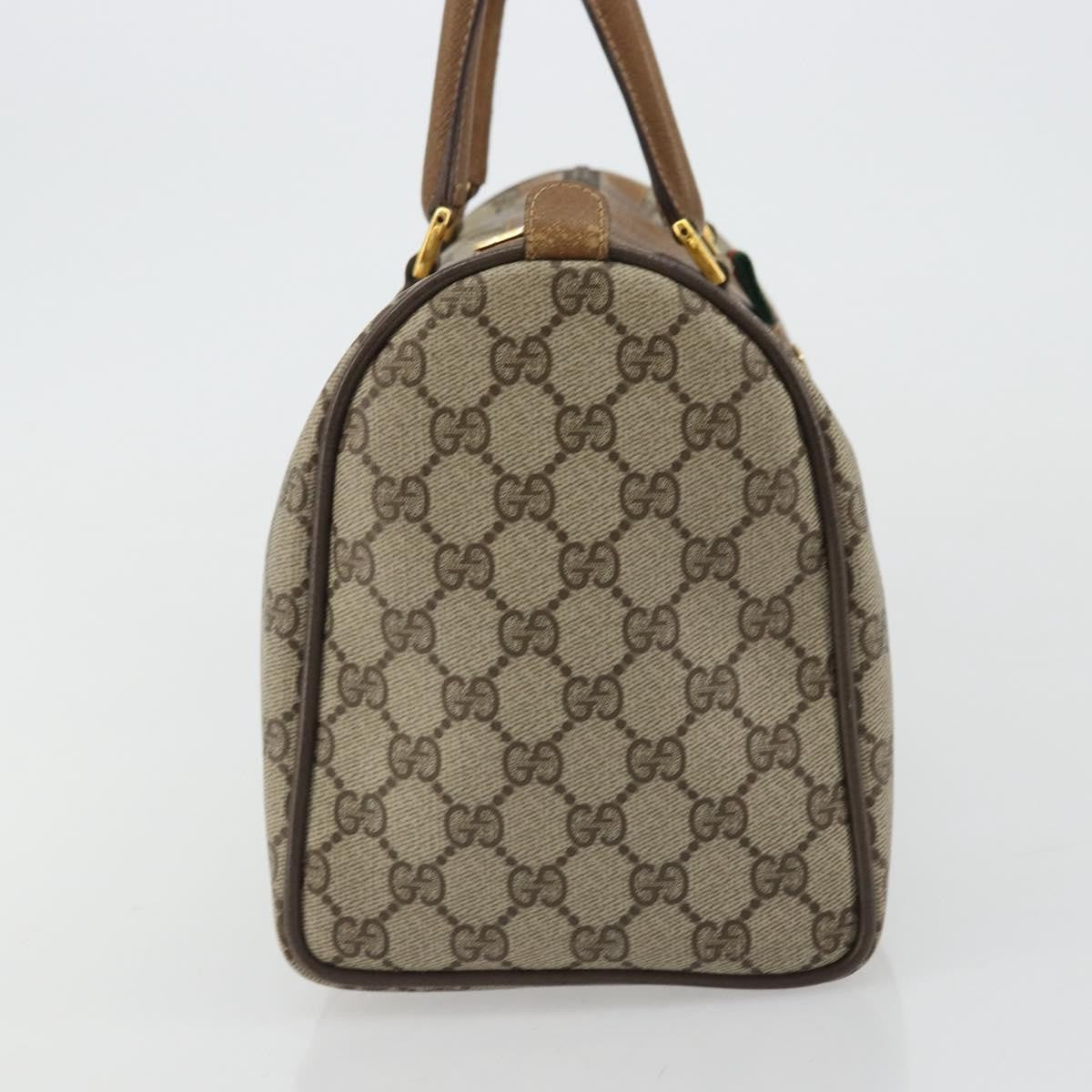 Gucci Vintage Web Sherry Line Handbag Micro GG Canvas, Beige, Canvas, Handbag