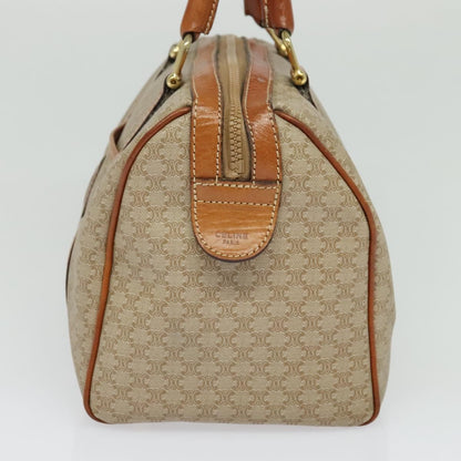 Celine Macadam Handbag Macadam with leather, BEIGE, CANVAS, Handbag