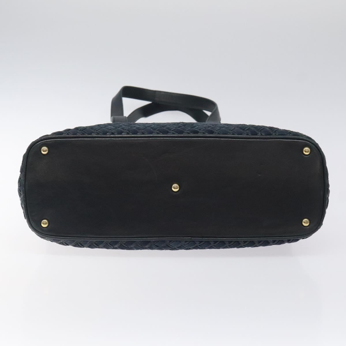 Bally Vintage Shoulder Bag Leather, NAVY, LEATHER, Shoulder bag
