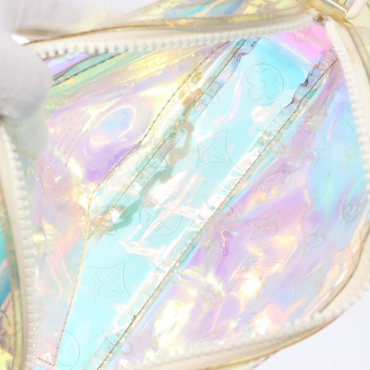 Louis Vuitton Pochette Volga Limited Edition Monogram Prism PVC, SILVER, PVC, Clutche & pouche