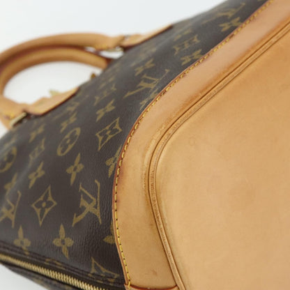 Louis Vuitton Alma Handbag Monogram Canvas, Brown, Canvas, Handbag