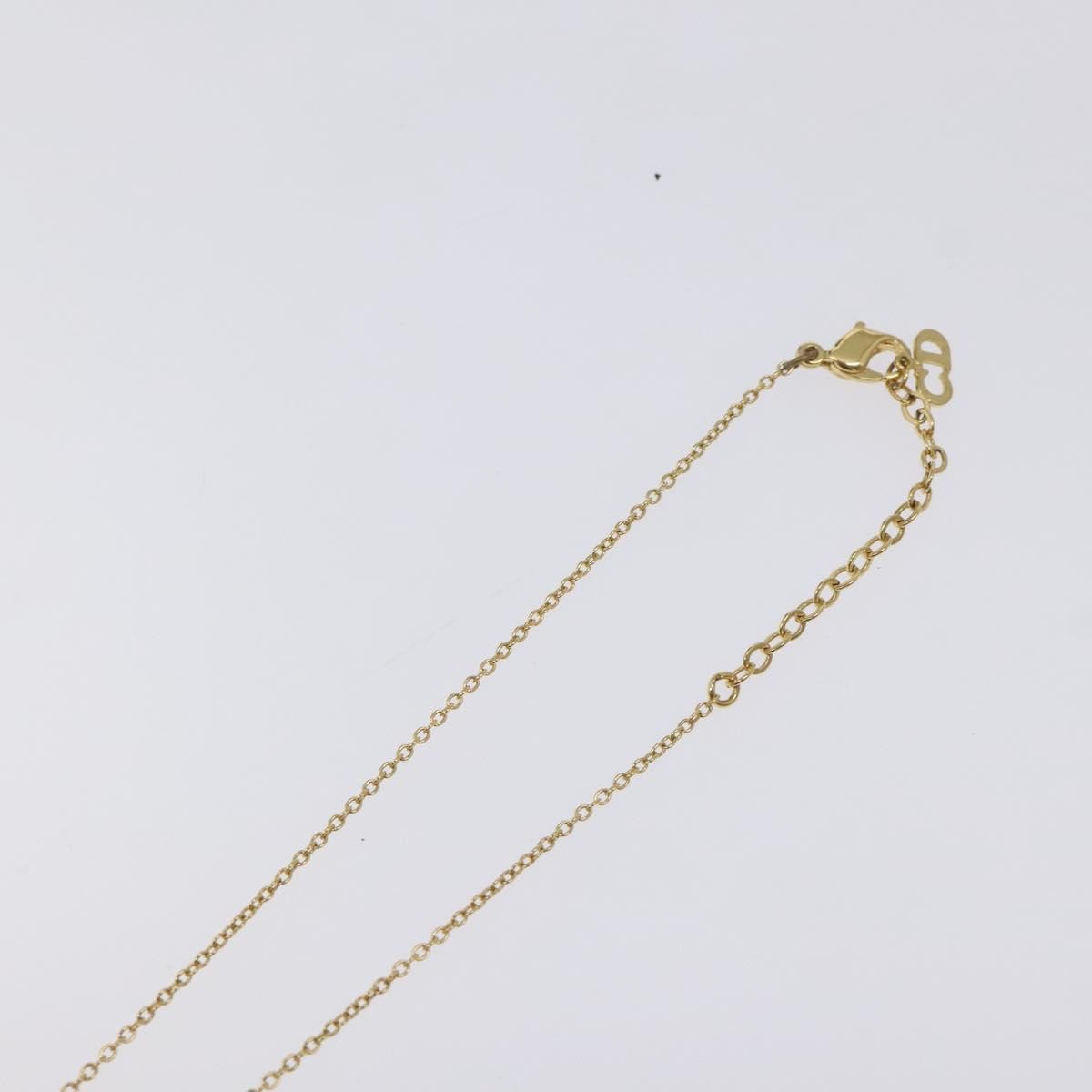 Christian Dior CD Heart Necklace Metal, GOLD, METAL, Necklace