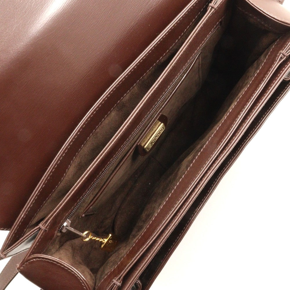 Gucci Old Gucci shoulder bag Suede and Leather, BROWN, LEATHER, Shoulder bag