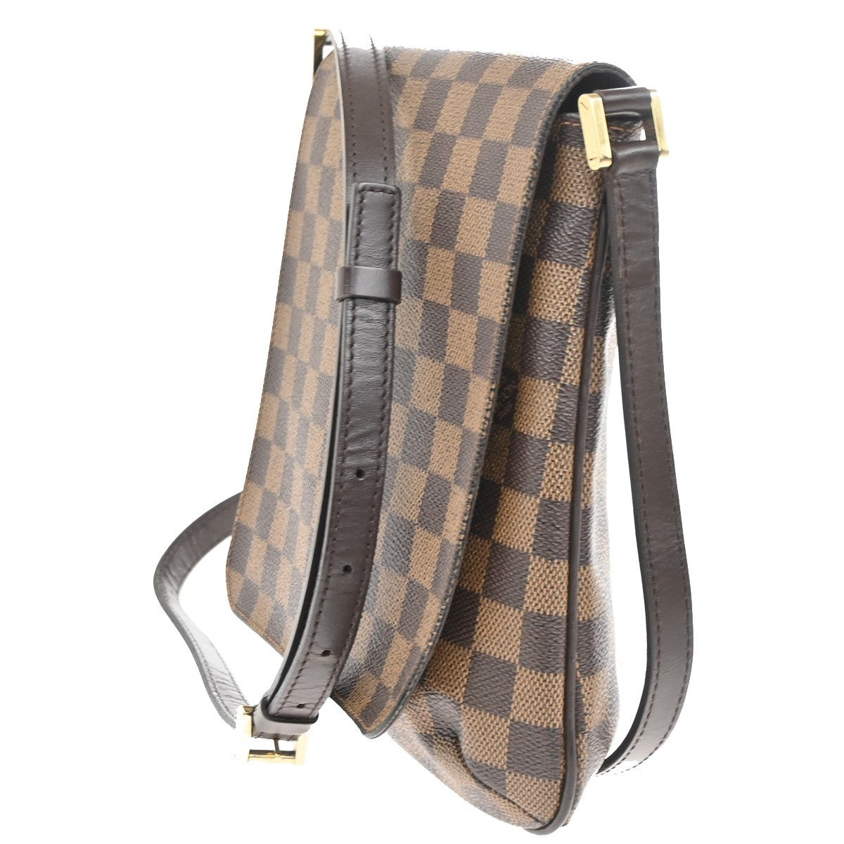 Louis Vuitton Musette Salsa Handbag Damier Canvas, BROWN, CANVAS, Shoulder bag