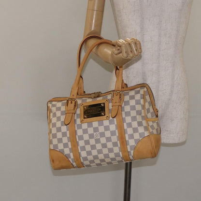 Louis Vuitton Berkeley Handbag Damier, BEIGE, CANVAS, Handbag