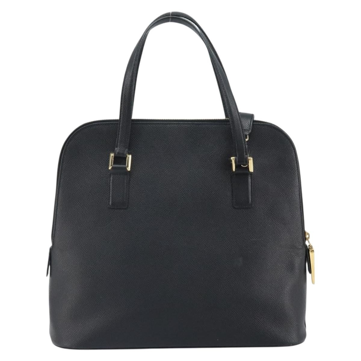 Salvatore Ferragamo Vintage Handbag Leather, Black, Leather, Handbag