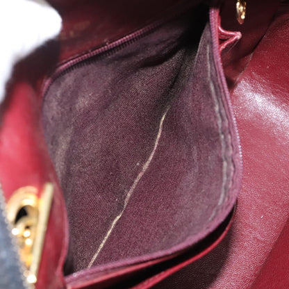 Chanel V Stitch Leather, BLACK, LEATHER, Handbag