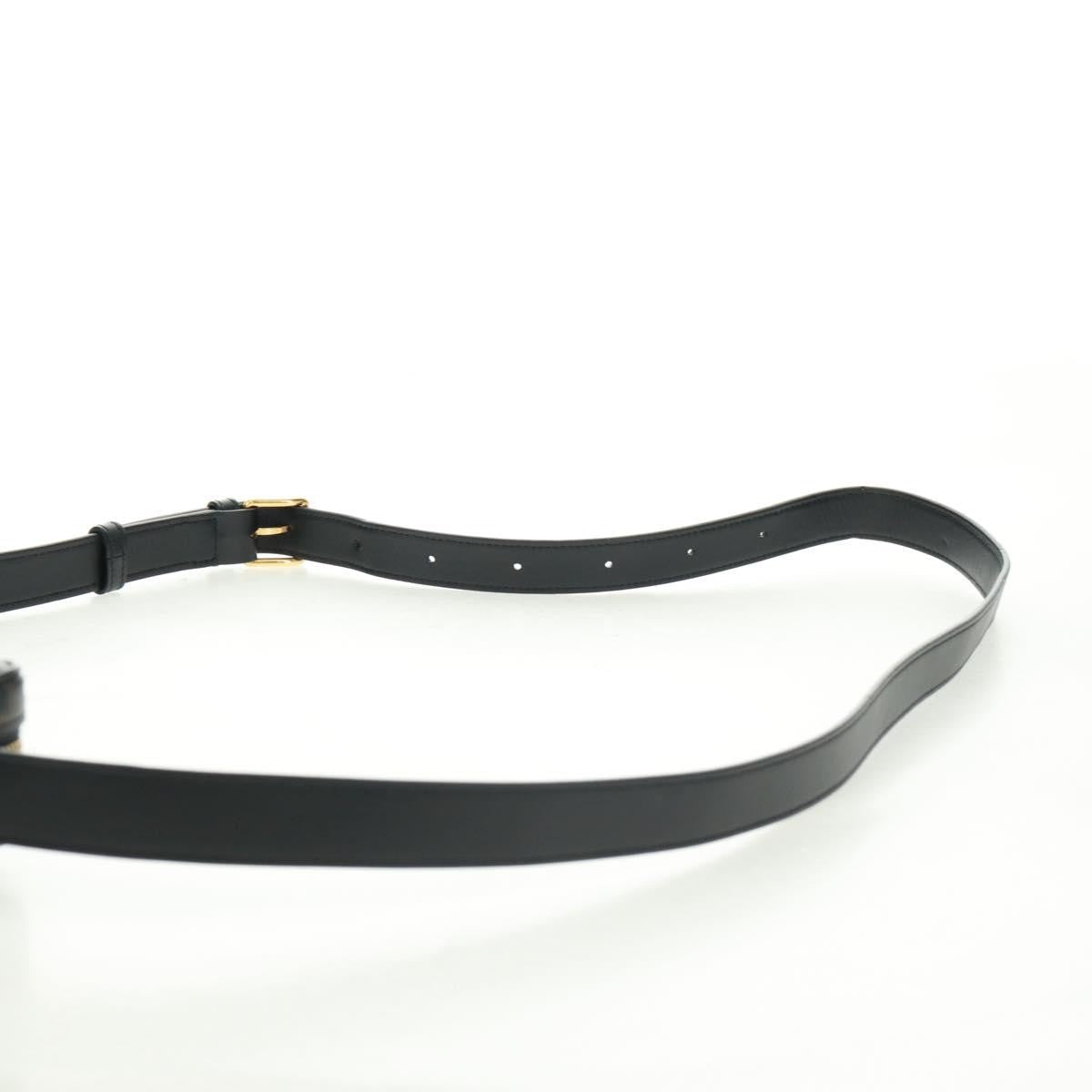 Celine Logo Messenger Bag Triomphe Coated Canvas, Black, PVC, Shoulder Bag