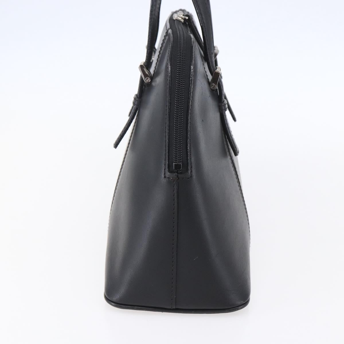 Burberry Vintage Handbag Leather, BLACK, LEATHER, Handbag