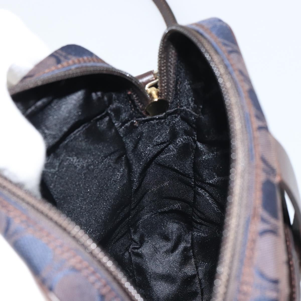 Salvatore Ferragamo Gancini Shoulder Bag Nylon, Navy, Nylon, Shoulder Bag