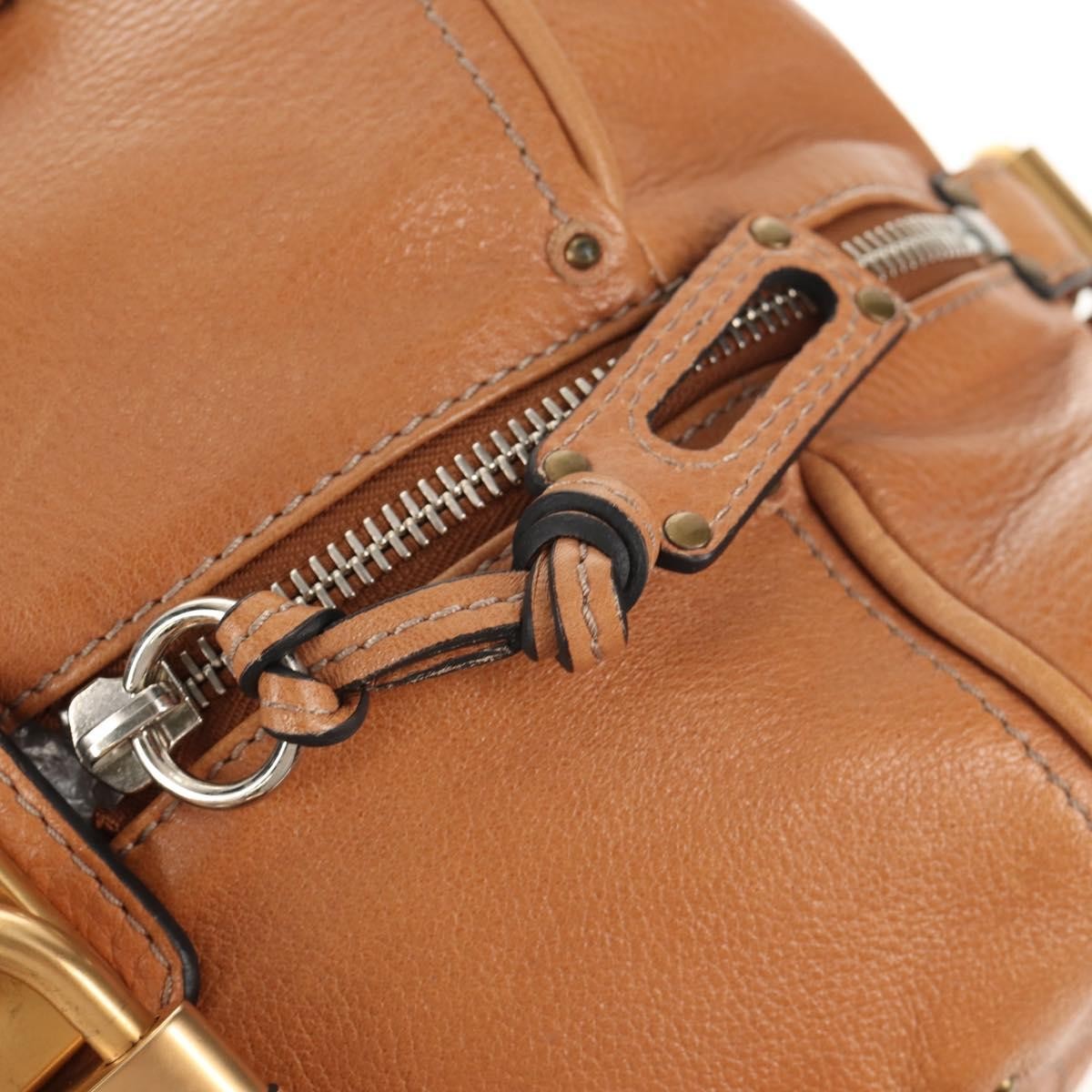 Chloe Paddington Lock Handbag Leather, BROWN, LEATHER, Shoulder bag