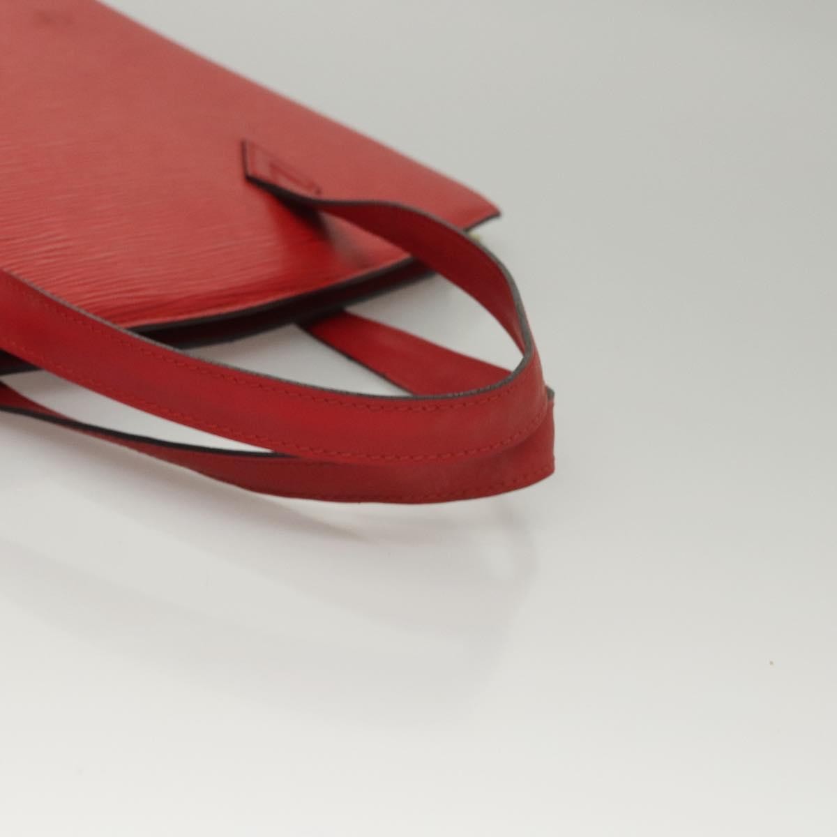 Louis Vuitton Saint Jacques Handbag Epi Leather, RED, LEATHER, Shoulder bag
