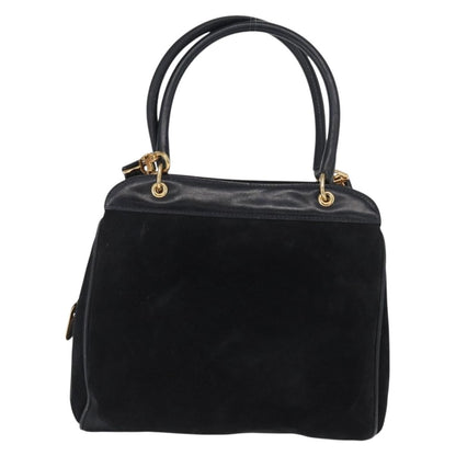 Gucci Vintage Handbag Suede, BLACK, SUEDE, Handbag
