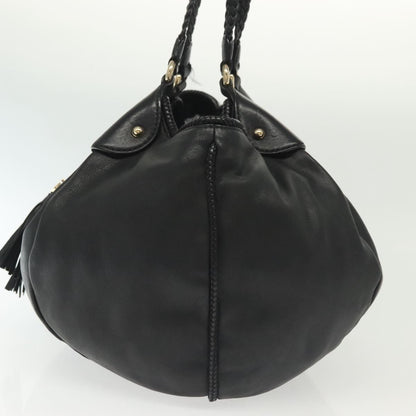 Gucci Marrakech Shoulder Bag Leather, BLACK, LEATHER, Tote bag