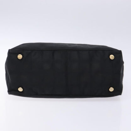 Chanel Travel Line Tote Nylon, BLACK, NYLON, Travel bag