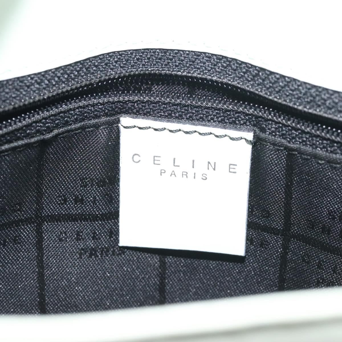 Celine Flap Shoulder Bag Leather, SILVER, LEATHER, Shoulder bag