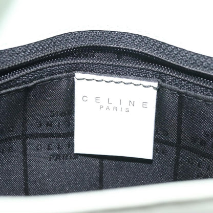 Celine Flap Shoulder Bag Leather, SILVER, LEATHER, Shoulder bag