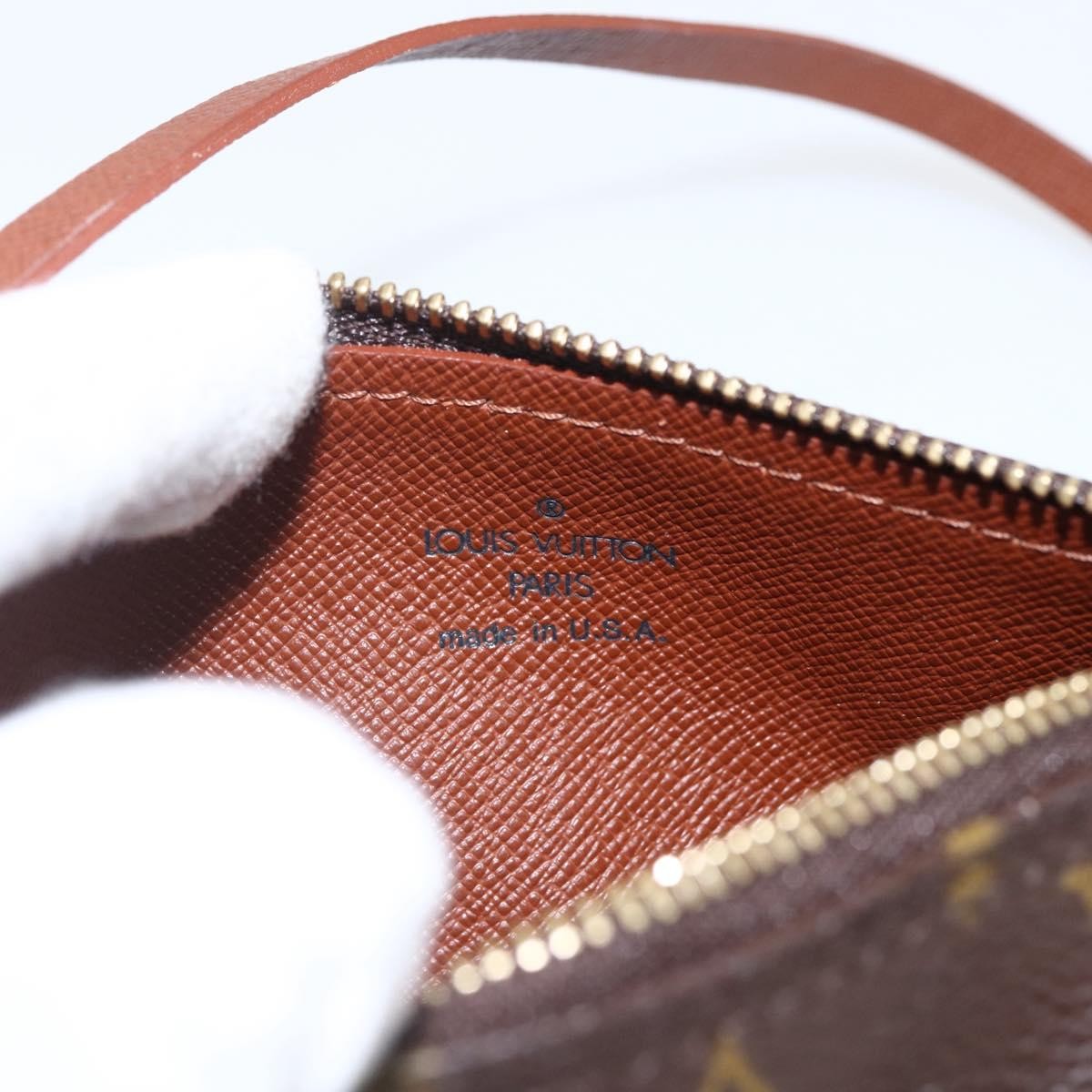 Louis Vuitton Papillon Pochette Monogram Canvas, BROWN, CANVAS, Clutche & pouche