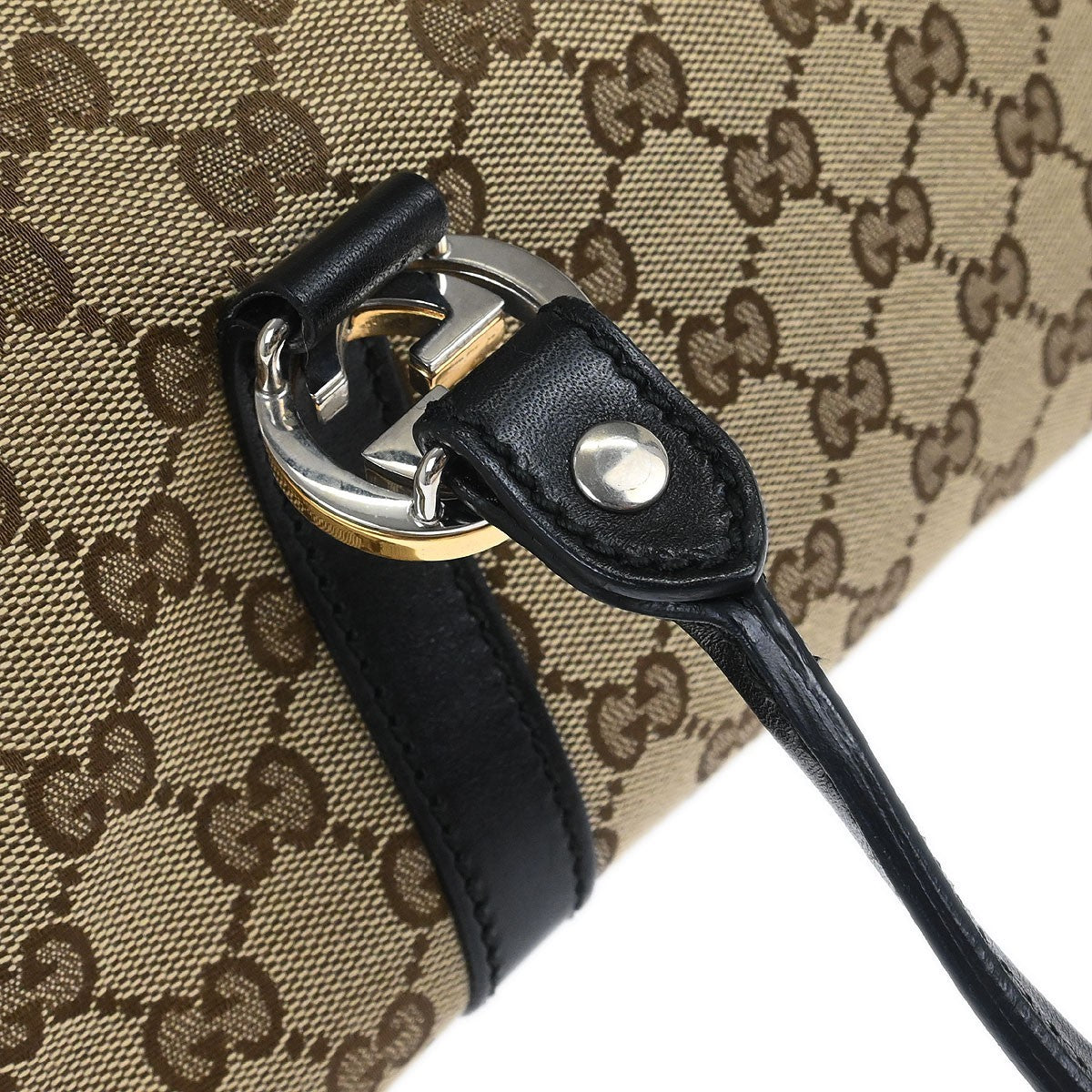 Gucci Twins Boston Bag GG Canvas, BEIGE, CANVAS, Handbag