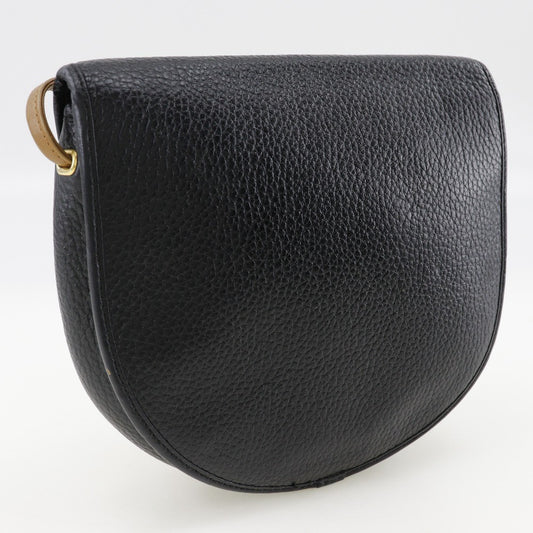 Christian Dior CD Shoulder bag Leather, BLACK, LEATHER, Shoulder bag