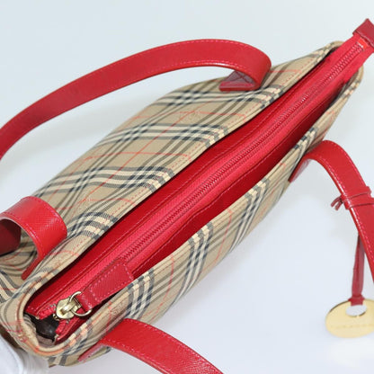 Burberry Nova Check Tote Canvas and Leather, BEIGE, CANVAS, Tote bag