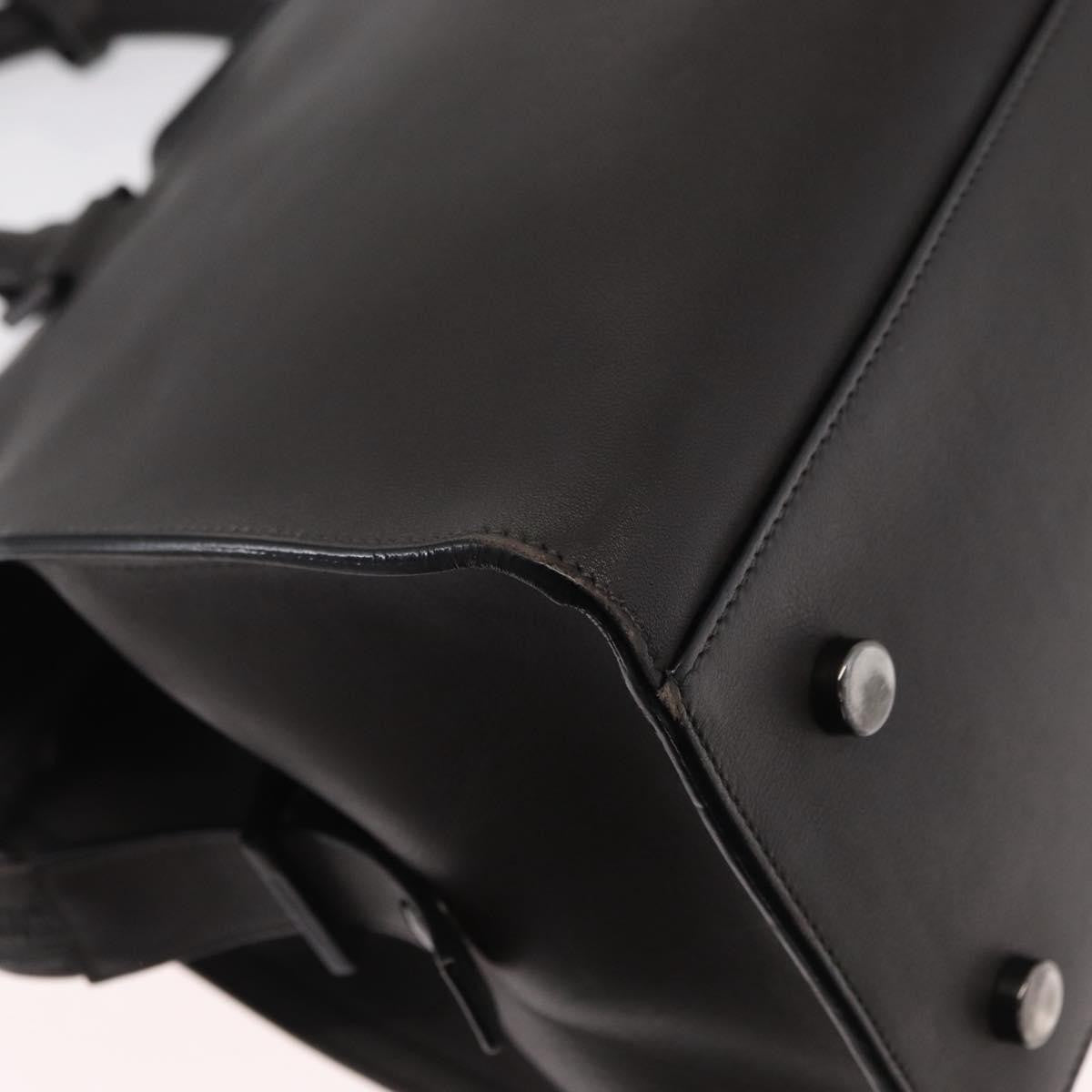 Saint Laurent Monogram Cabas Leather, GRAY, LEATHER, Tote bag