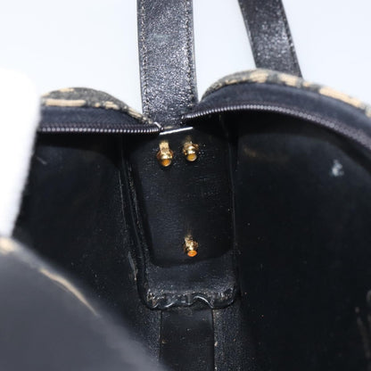Christian Dior Vintage Trotter Shoulder Bag Canvas, NAVY, CANVAS, Shoulder bag