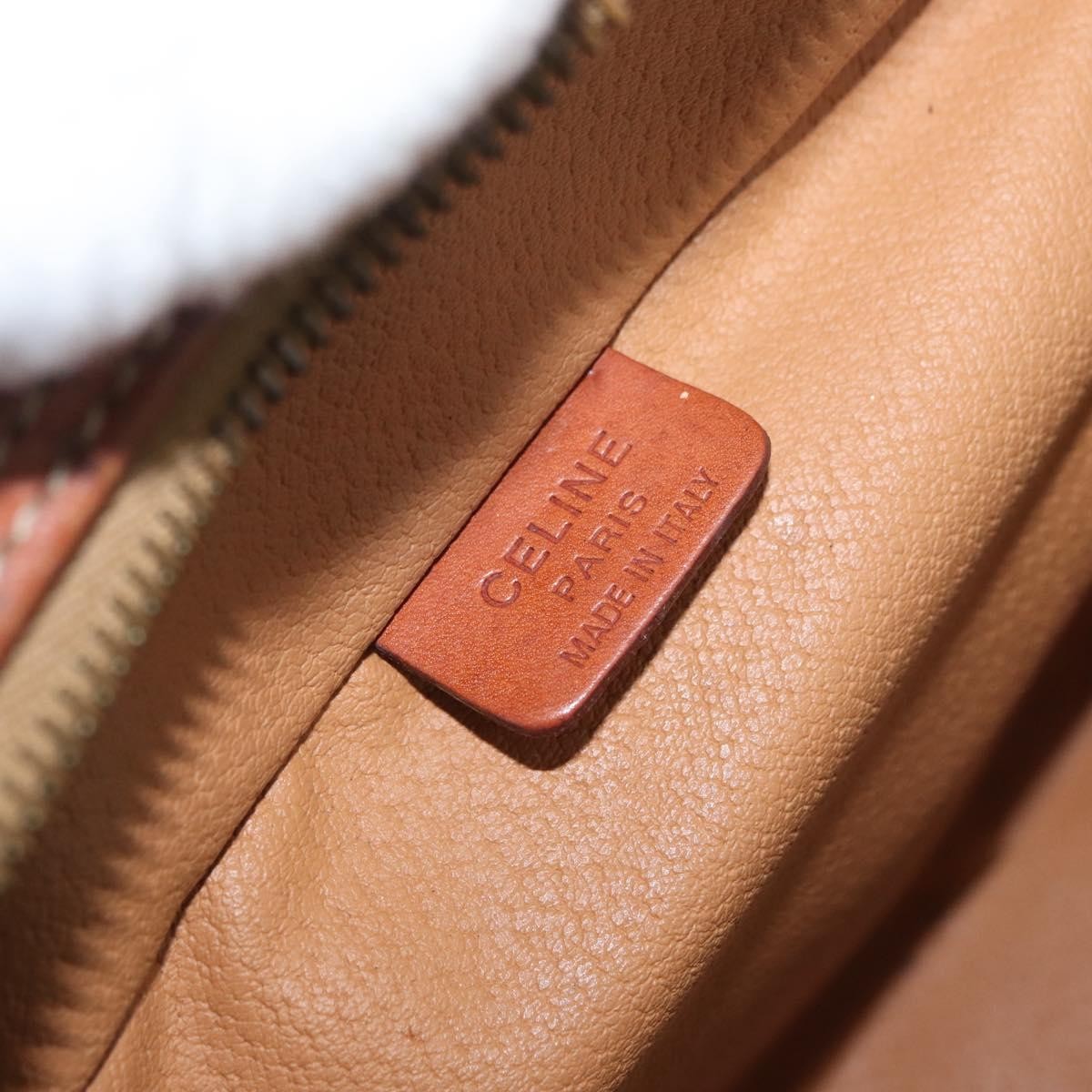 Celine Macadam Vanity Bag Canvas, Brown, Canvas, Clutch