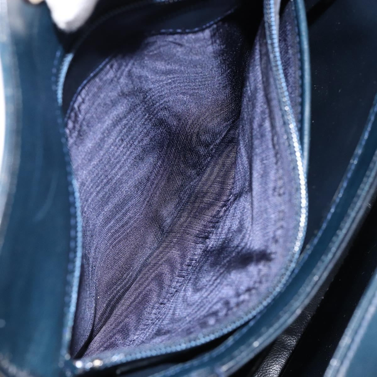 Gucci Vintage Convertible Box Crossbody Bag Leather, NAVY, LEATHER, Handbag