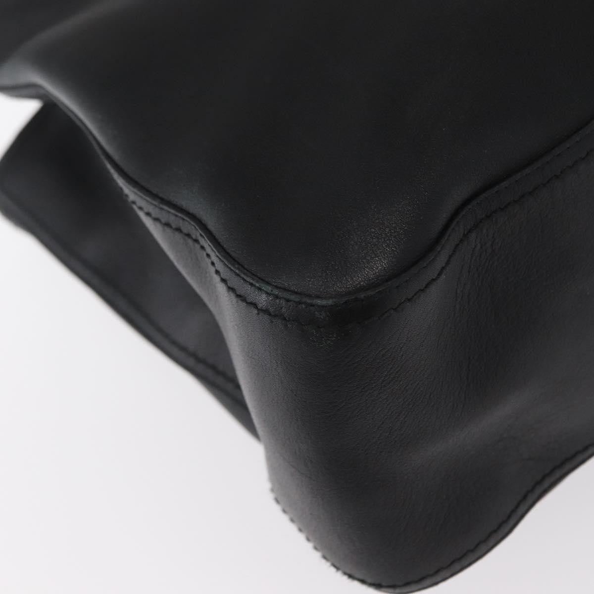 Salvatore Ferragamo Gancini Tote Leather, BLACK, LEATHER, Tote bag