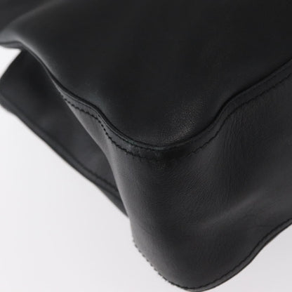 Salvatore Ferragamo Gancini Tote Leather, BLACK, LEATHER, Tote bag