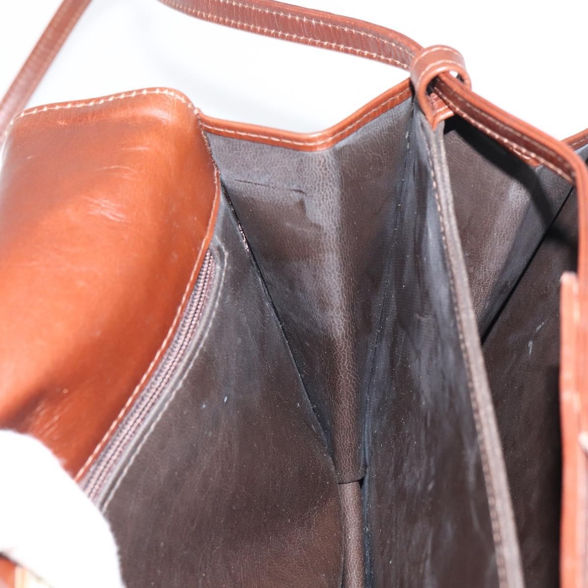 Valentino Garavani Vintage shoulder bag Leather, BROWN, LEATHER, Shoulder bag