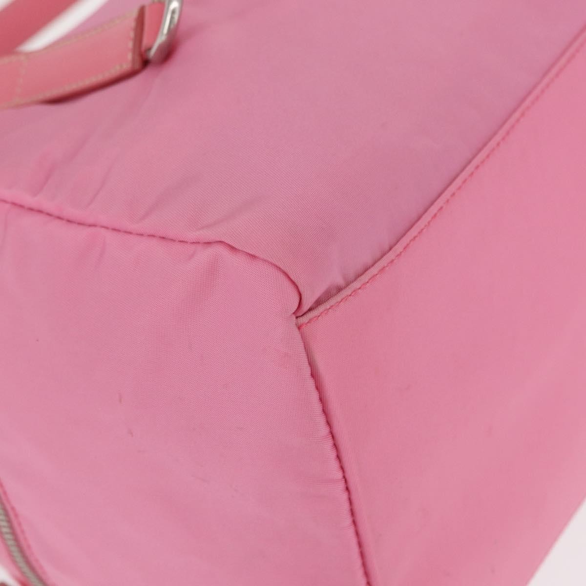 Prada Side Pocket Convertible Duffle Bag Tessuto, Pink, Nylon, Handbag