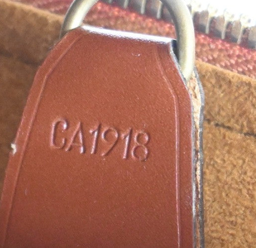 Louis Vuitton Voltaire Handbag Epi Leather, BROWN, LEATHER, Shoulder bag
