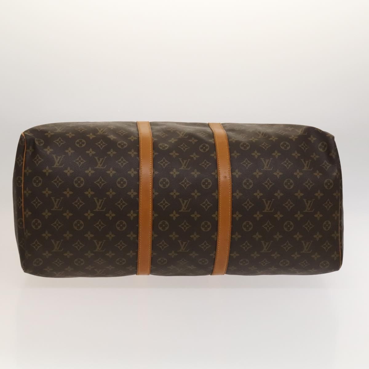 Louis Vuitton Keepall Bag Monogram Canvas, BROWN, CANVAS, Travel bag