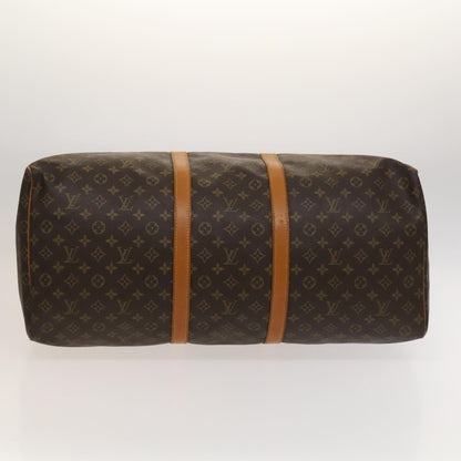 Louis Vuitton Keepall Bag Monogram Canvas, BROWN, CANVAS, Travel bag
