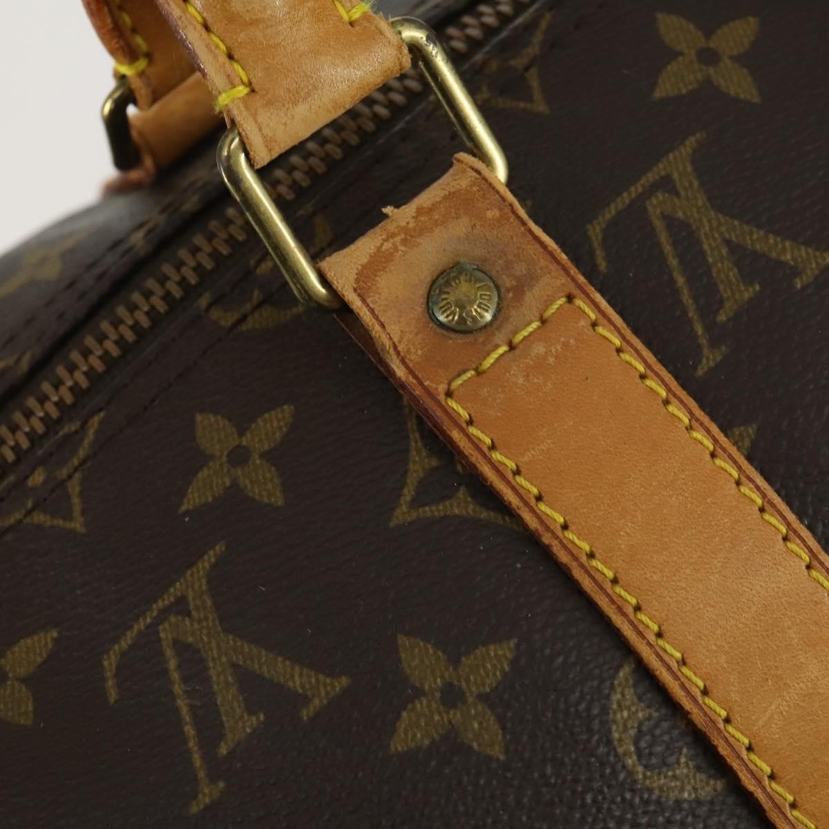 Louis Vuitton Keepall Bag Monogram Canvas, BROWN, CANVAS, Travel bag